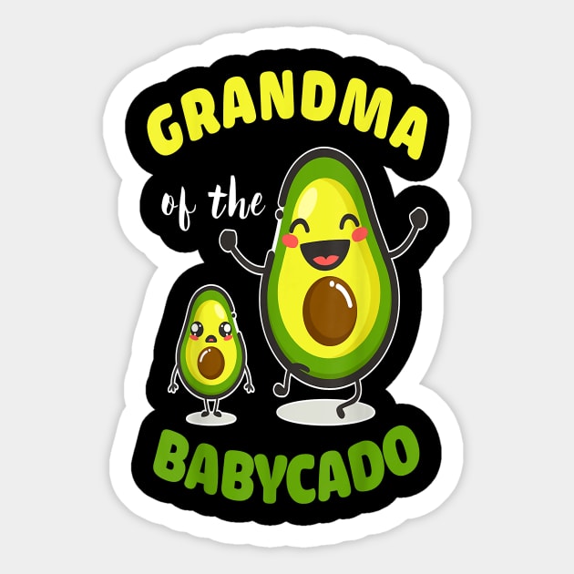 Grandma Of The Babycado Sticker by brittenrashidhijl09